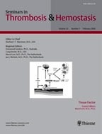 Seminars in Thrombosis and Hemostasis 2006 32: