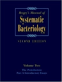 Bergey's Manual of Systematic Bacteriology Tomo 2 Vol. A "The Proteobacteria"