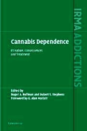 Cannabis Dependence "Its Nature, Consequences And Treatment"
