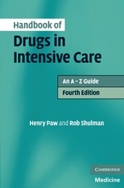 Handbook Of Drugs In Intensive Care "An a   Z Guide"