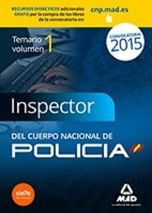 Inspectores del Cuerpo Nacional de Policía. Temario Volumen I Ciencias Jurídicas