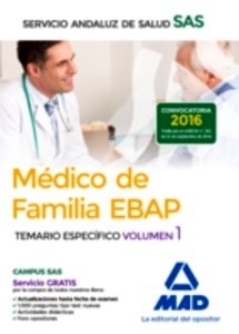 Médico de Familia EBAP del SAS. Temario Específico Vol 1