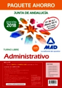 Paquete Ahorro Administrativo Junta de Andalucía 2018 (turno libre)