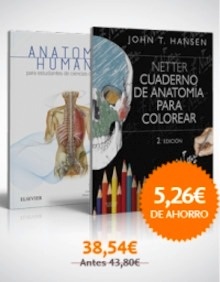 Pack/Lote Hansen - Suarez Quintanilla "Cuaderno de anatomía para colorear + Anatomía para estudiantes de ciencias de la salud"