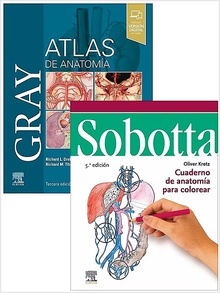 Lote GRAY Atlas de Anatomía + SOBOTTA Cuaderno de Anatomía para Colorear