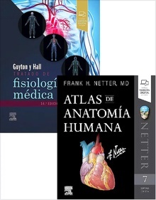 Lote Guyton y Hall Tratado de Fisiología Médica + Netter Atlas de Anatomía Humana