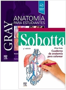 Lote GRAY Anatomía para Estudiantes + SOBOTTA Cuaderno de Anatomía para Colorear