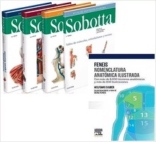 Lote Sobotta Atlas de Anatomía Humana, 3 Vols. + Feneis Nomenclatura Anatómica Ilustrada