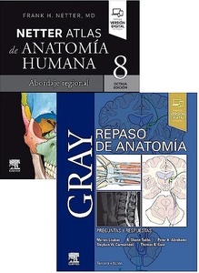 Lote GRAY Repaso de Anatomía + NETTER Atlas de Anatomía Humana