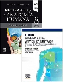 Lote NETTER Atlas de Anatomía Humana + FENEIS Nomenclatura Anatómica Ilustrada