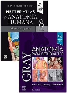 Lote GRAY Anatomía para Estudiantes + NETTER Atlas de Anatomía Humana