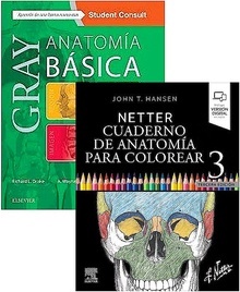 Lote GRAY Anatomía Básica + NETTER Cuaderno de Anatomía para Colorear