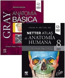 Pack/Lote Gray Anatomía Básica + Netter Atlas de Anatomía Humana "Pack Anatomía"