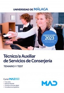 Técnico/a Auxiliar de Servicios de Conserjería 2023
