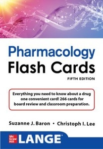 LANGE Pharmacology Flash Cards